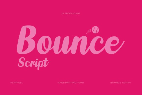 Bounce Script: A Playful Font for Creative Designs