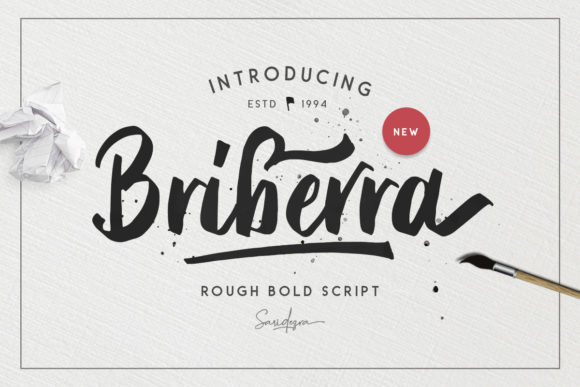 Briberra Script: A Bold Choice for Eye-Catching Designs