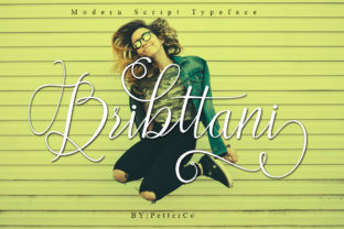 Bribttani Script: A Modern Calligraphy Font for Creative Projects