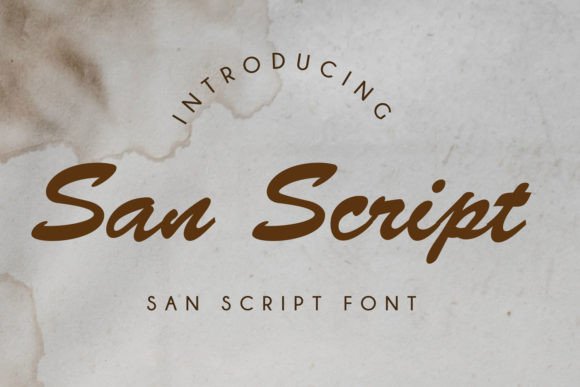 Discover the Beauty of San Script: A Hand-Drawn Font with Natural Charm