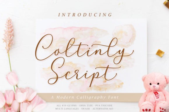 Discover the Elegance of Coltinly Script: A Modern Calligraphy Font for Creative Professionals