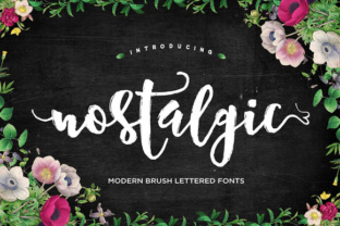 Nostalgic Script: A Modern Brush Font with Organic Energy